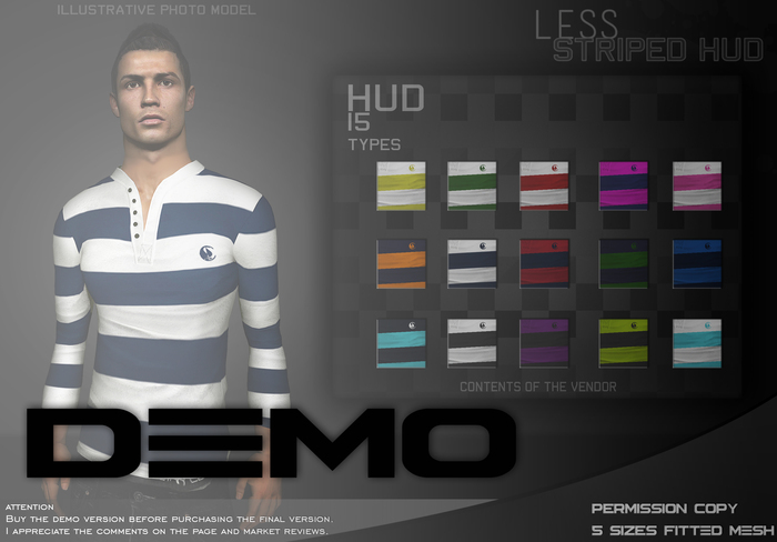 DEMO " Less striped " HUD 15 TYPES