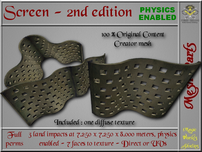 Screen 2nd ed. - 3 LI - FULL PERMS Mesh