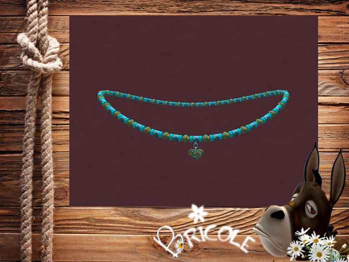 TurqHeart Belly chain