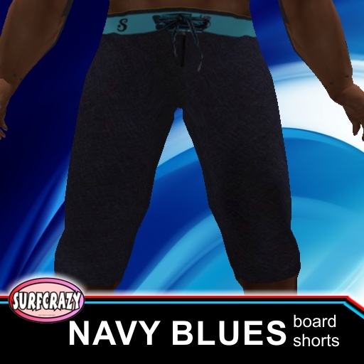 SURFCRAZY NAVY BLUE BOARD SHORTS great gift !