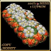 LW_ Primroses and Caladiums Planter -  White 2 (1 LI / Prim)