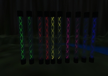 Mw dancing lights green sculptures low lagg script light club