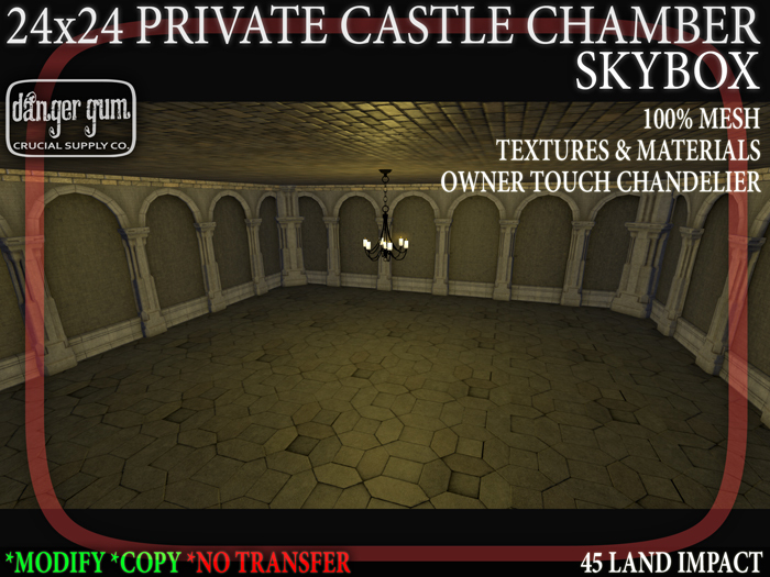 24x24 Private Castle Chamber Skybox (45 LI)