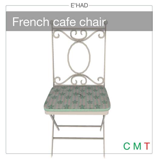 Second Life Marketplace E'had French cafe chair mint