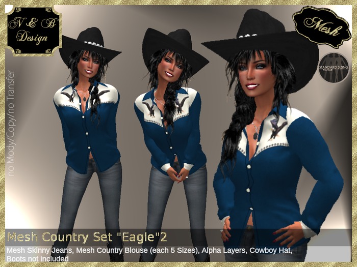 *N & B Design* Mesh Country Set "Eagle" 2