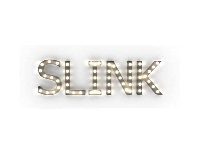 [Px] "SLINK" Illuminated Light Bulbs Sign