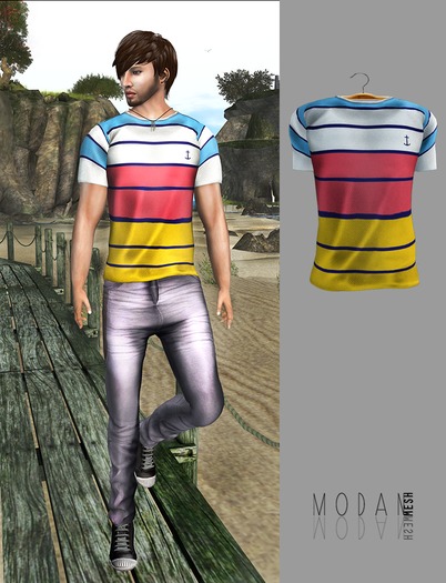 ::M.O.D.A.N.M.E.S.H.::  Mens T-Shirts - Summer