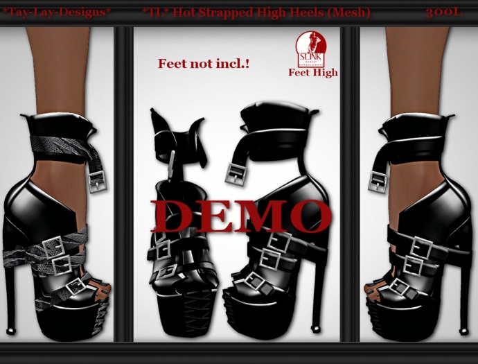 *Tay-Lay-Designs* Hot Strapped High Heels (Mesh) DEMO
