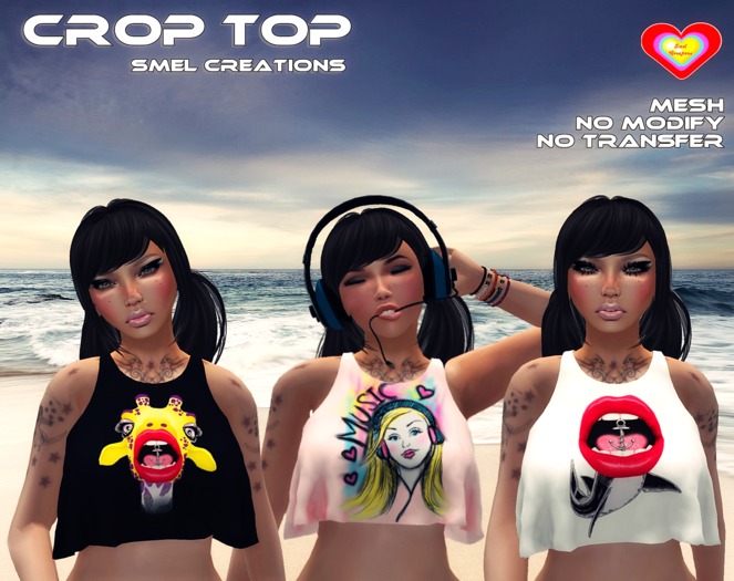 :. Smel Crop Top