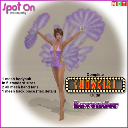 Spot On SHOWGIRL Outfit - Lavender - (boxed)