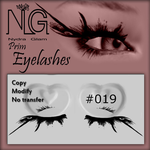 *Nydra Glam* Lashes #019  (Bag)