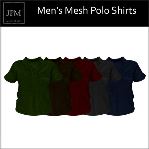 JFM Mesh Polo Shirts (bagged)