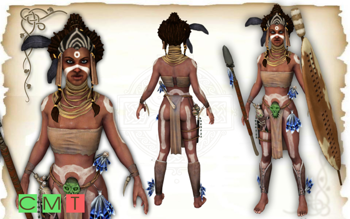[MF] Mesh RIGGED AVATAR  Wild female (boxed)