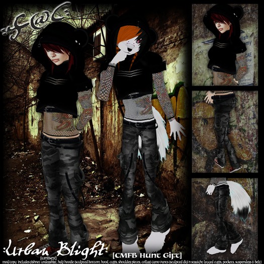 :F@C: Urban Blight (femboy/furry outfit)
