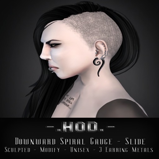 - .HoD. - Downward Spiral Gauge & Piercing Set - Slide