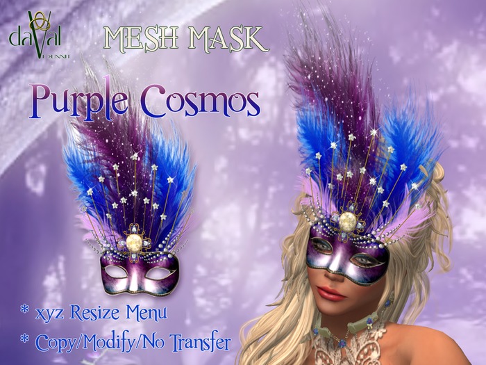 daVal Masks - Cosmos TX Purple DEMO