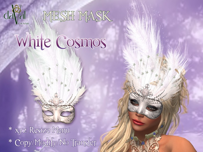 daVal Masks - Cosmos TX White