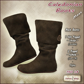 [V/W] Caledonian Boots Moss - Medieval Fantasy suede boots
