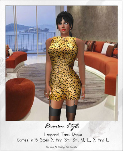 Leopard Mini Tank Dress
