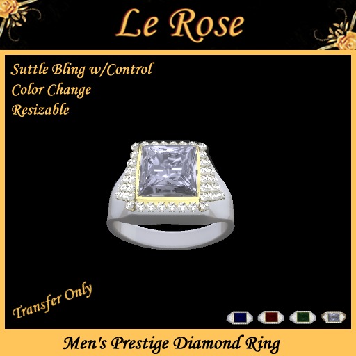 Prestige Diamond Ring - Men's  Gift Boxed