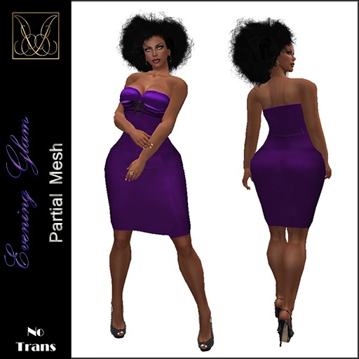 JCD Evening Glam Purple (partial mesh) 