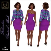 JCD Falandia AquaFuschia Partial Mesh Outfit 