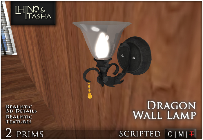 [L&T] - Dragon Wall Lamp