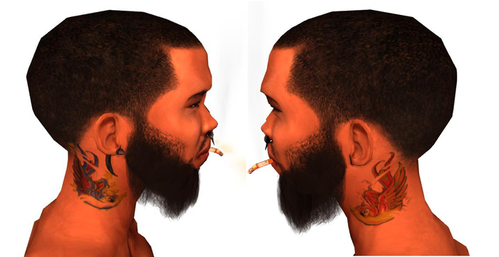 :Morray: Tattoo Neck Swallow Bird