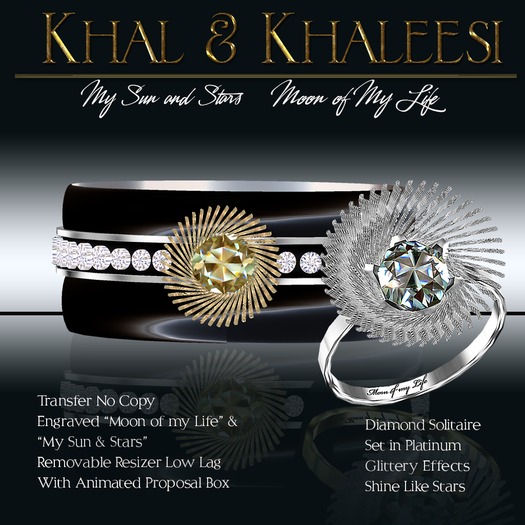 Exquisite Khal & Khaleesi Collection Platinum