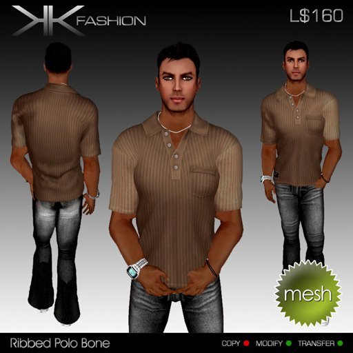 KKF - Edward Rib Polo - Bone