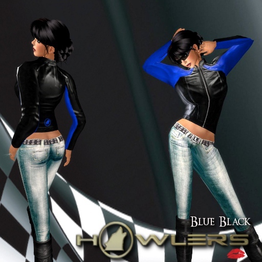 Lady Howlers Jacket- Blue Black
