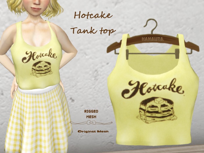 *HANAUTA* - Hotcake Tank top =Yellow=