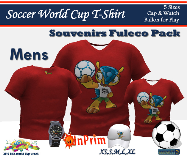 .:InPrim:. Souvenirs Fuleco Red T-Shirt