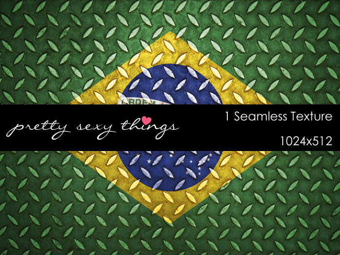 Brazil Metal Grid Flag Full Perm