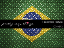 Brazil Metal Grid Flag Full Perm