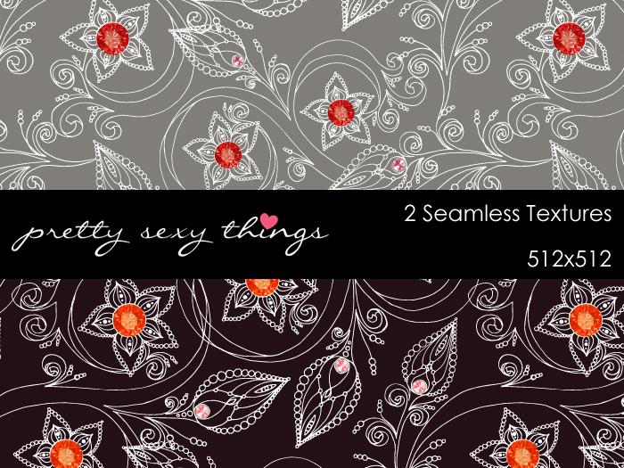 Seamless Flower Gem Textures