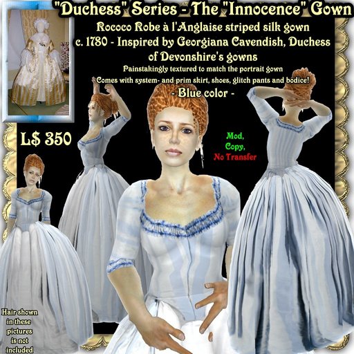 Wunderlich's Duchess Innocence dress - blue