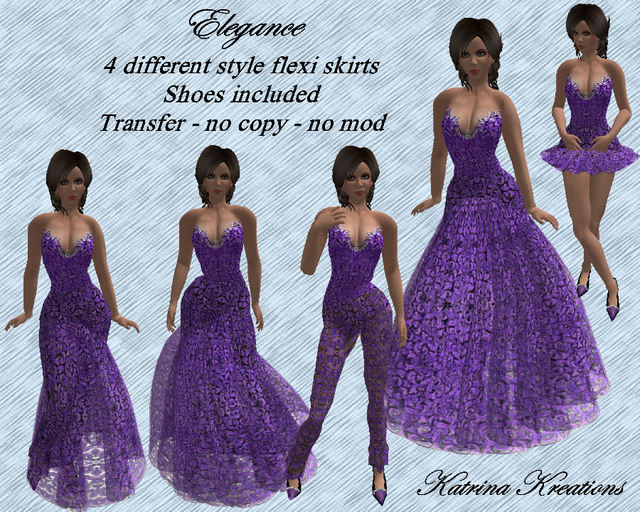 Elegance - purple gowns
