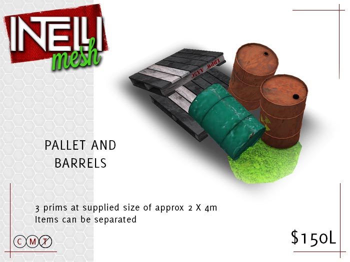 Pallet and Radioactive Barrels