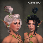 Whimsy Hair *BLACK & WHITES* - OakLeaf Hair - rigged mesh
