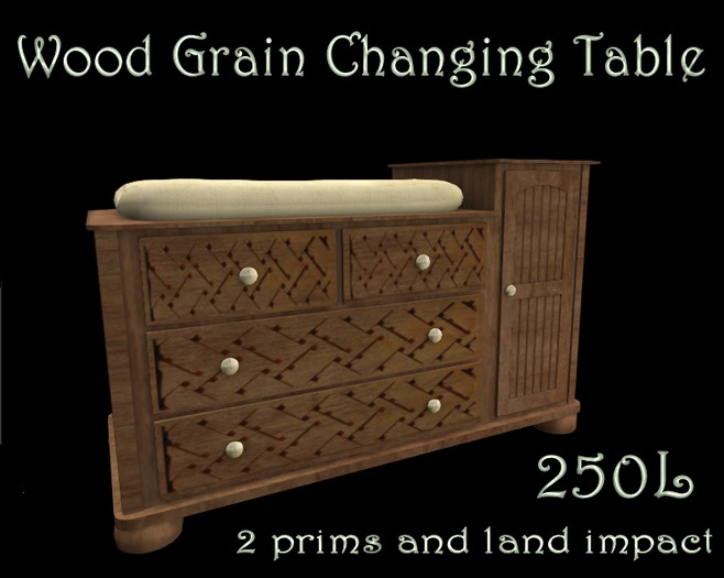 Wood Grain Chaning Table