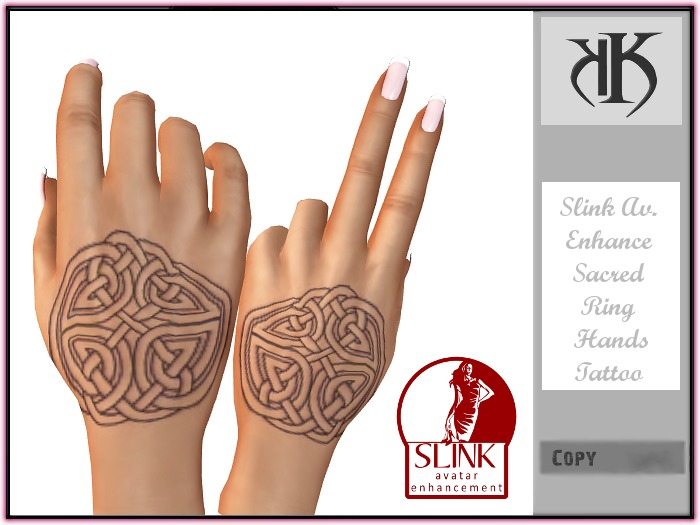 ::KK:: Slink Av.Enhance -Sacred Ring Hands Tattoo