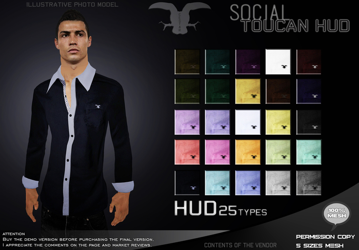 " Social Toucan Shirt " HUD 25 Types /
