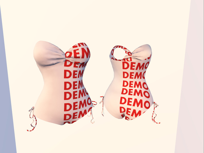 {T.D.} Strapless Swimsuit DEMO