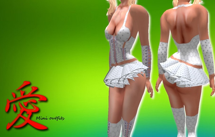 Mini outfits: Angel in White - boots included