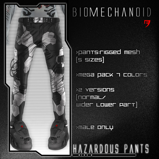 BIOMECHANOID hazardous pants