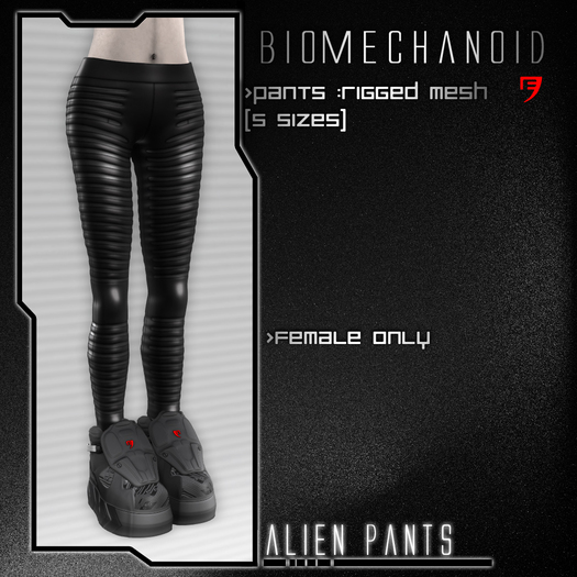 BIOMECHANOID alien pants