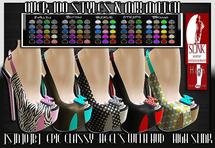 ]S]N]0]B] - Epic Classy (Slink HIGH) Heel With HUD