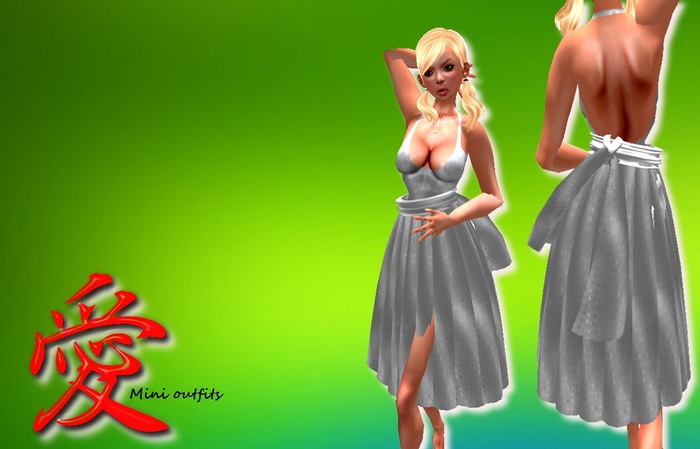 Mini outfits: GALA DRESS BRANCO ~ FULL PERM