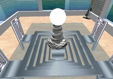 Mw fat pac set of spiral modern lamps inc gothic scripted blue menu control